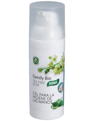 Santiveri Family Bio Tea Tree Aloe Gel Para La Higiene De Las Manos 50Ml