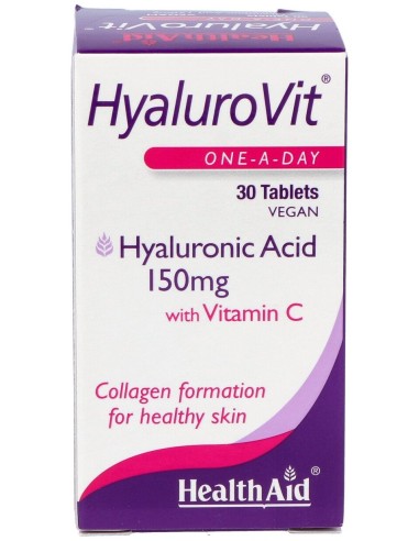 Health Aid Hyalurovit (Ácido Hialurónico) 150Mg 30 Comp.