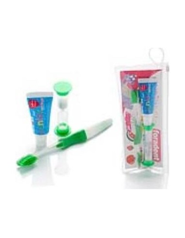 Foradent Kit Dental Infantil Cepillo + Gel Flúor + Reloj