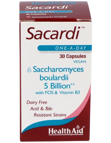 Sacardi (Saccharomyces Boulardii) 30Vcaps.