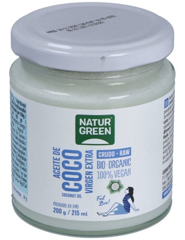 Aceite Virgen De Coco 1ª Presion Frio 200Gr. Bio