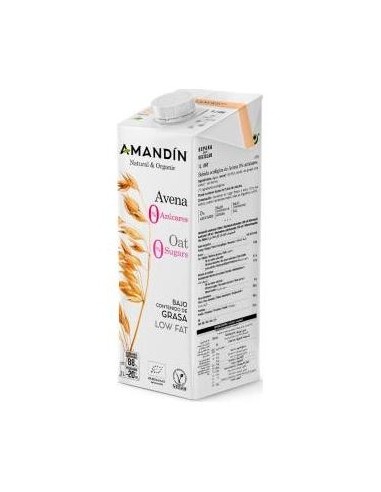 Bebida Vegetal De Avena 0% Azucares 1Lt 6Uds. Bio