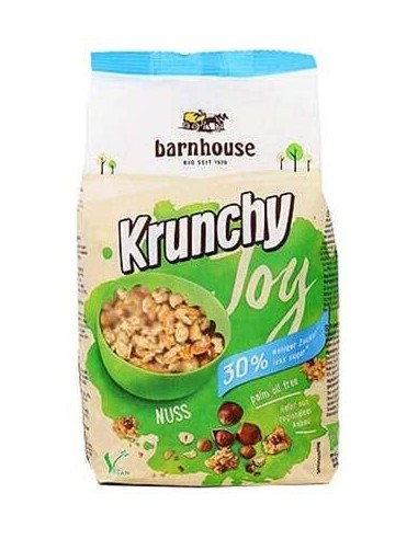 Barnhouse Muesli Krunchy Joy Avellanas Vegan 375G