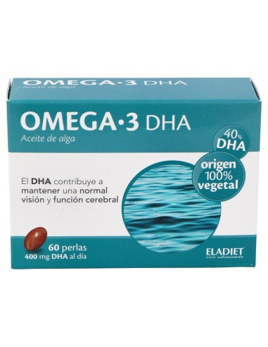 Omega 3 Dha Aceite De Alga Eladiet 60 Perlas