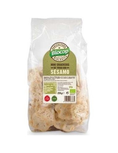 Mini Crackers De Trigo Sesamo 250Gr. Bio Vegan