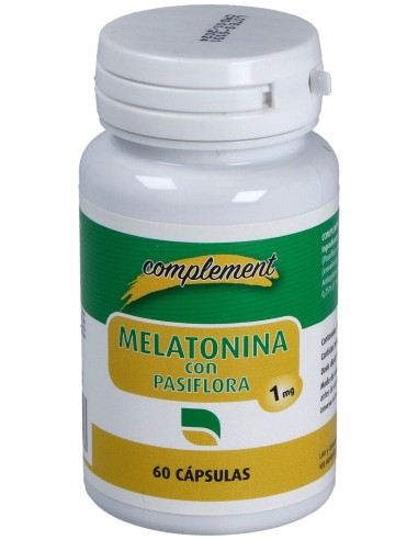 Complement Melatonina+Pasiflora 1Mg 60Caps