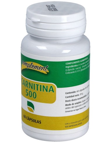 Complement L Carnitina 500Mg 60Caps