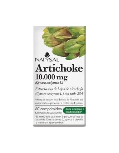 Natysal Artichoke 10 000 Mg (Alcachofa Ratio 25:1) 60 Comprimidos