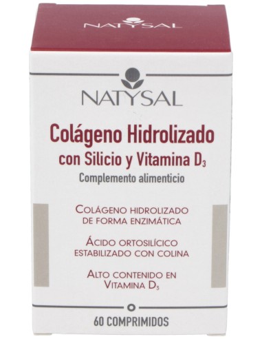 Natysal Colageno Hidrolizado Con Silicio Y Vitamina D 60 Comp