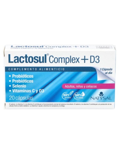 Natysal Lactosul Complex Vita D3 20 Cap