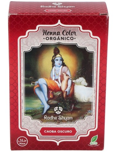 Radhe Shyam Henna Tinte Nat Caoba Osc Polvo 100Gr