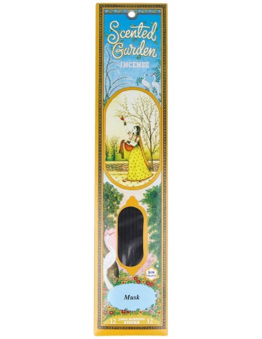 Radhe Shyam Scented Garden Incienso Musk 12 Sticks