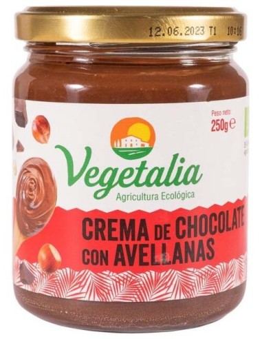 Vegetalia Crema Chocolate Avellanas Bio 250G