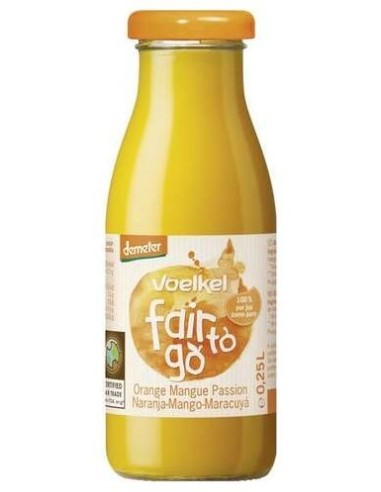 Voelkel Fair To Go Zumo Naranja Mango Fruta La Pasion Bio 250Ml