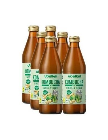 Voelkel Kombucha Lima Y Jengibre Bio 6X330Ml