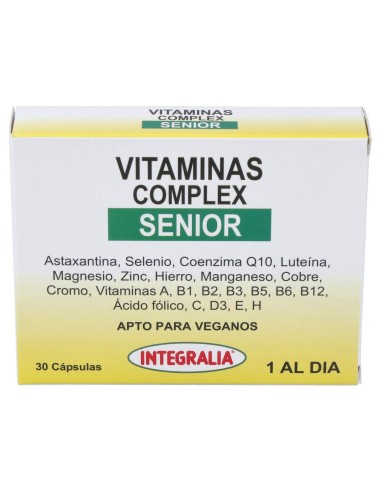 Integralia Vitaminas Complex Senior Complemento Alimenticio 30 C