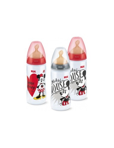 Nuk Biberón Mickey Mouse Tetina Látex Boca Ancha T-1 300Ml