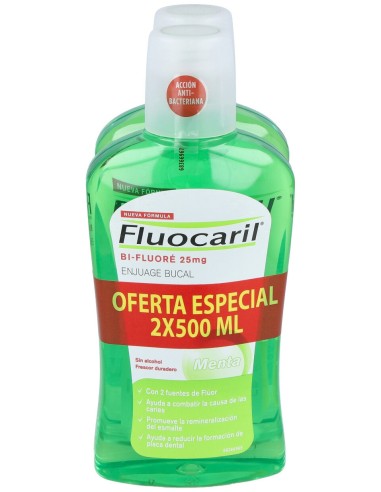 Fluocaril Bi-Fluore Colutorio 2X500Ml.