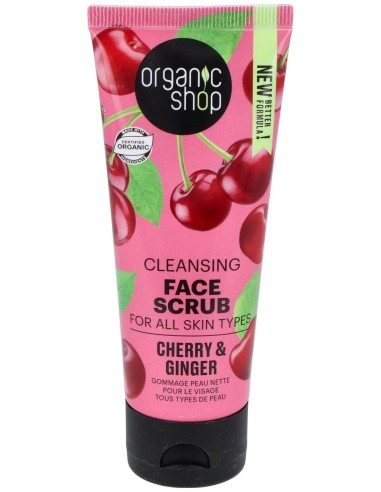 Organic Shop Peeling Facial Limpiador Gengibre Y Cerezas 75Ml