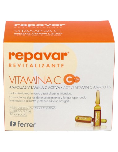 Repavar Revitalizante Vitamina C Activa 20Amp.