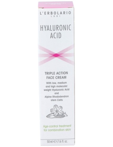 Acido Hialuronico Crema Facial Pieles Mixtas 50Ml.