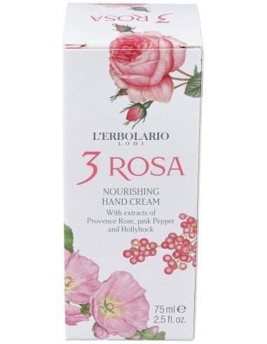 3 Rosas Crema Manos Nutritiva 75Ml.