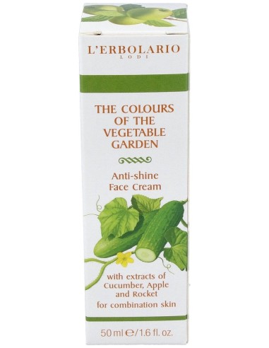 L'Erbolario Colores Del Huerto Crema Facial Anti Brillo 50Ml