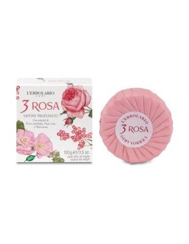 Rosa Jabon Pastilla 100Gr.