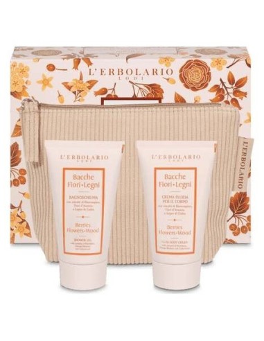 L'Erbolario Bayas Flores Set Espino Blanco Gel Baño 75Ml + Crema 75Ml