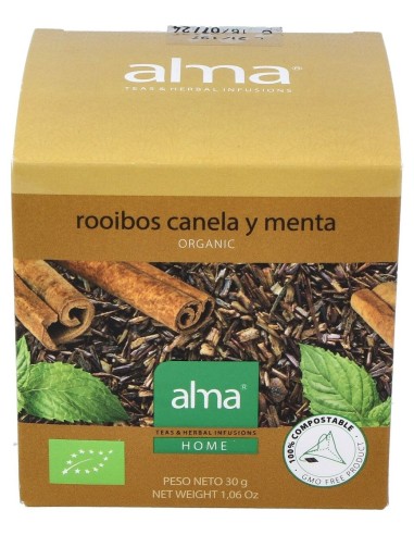 Rooibos Canela Menta Infusion 15Piramide Eco Vegan