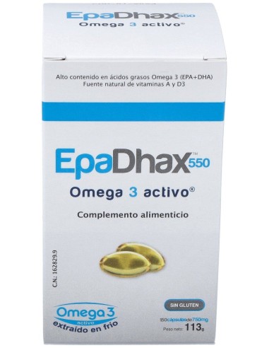 Epadhax Omega 3 Activo 550Mg 150Caps