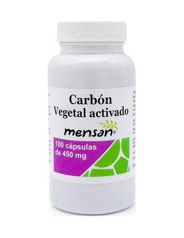 Mensan Carbon Vegetal Activado 450Mg 100Caps
