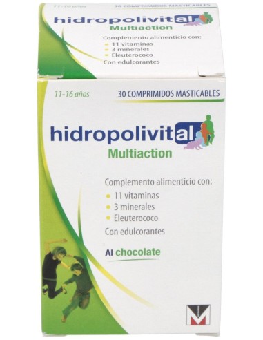 Hidropolivital Multiaction 30 Comprimidos Masticables