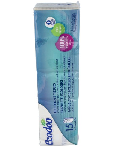 Ecodoo Pañuelos De Papel Bolsillo 9X15Uds