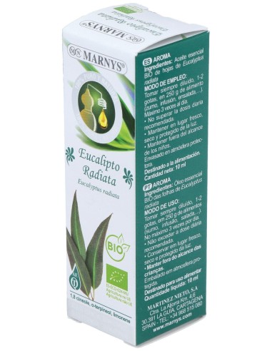 Marnys Aceite Esencial Eucalipto Radiata Bio Botella 10Ml