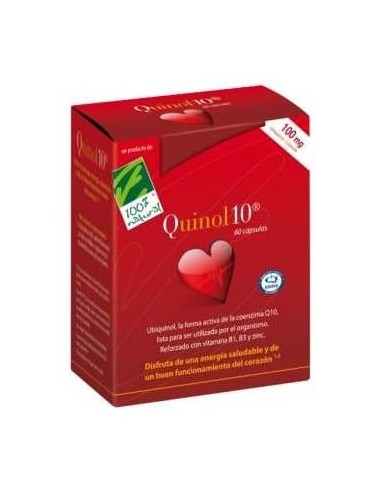 100% Natural Quinol10  60 Perlas De 100Mg