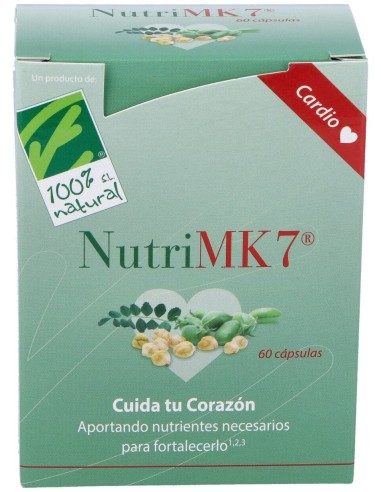 100% Natural Nutrimk7 Cardio Caja Con 60 Cápsulas Vegetales