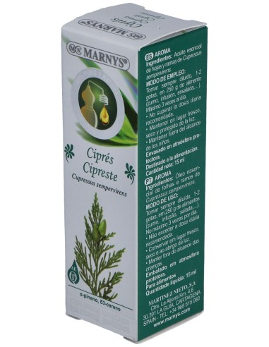 Marnys Aceite Esencial Alimentario De Cipres Estuche 15Ml