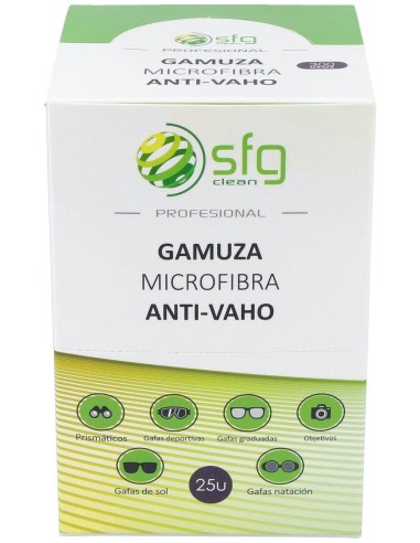 Sfg Clean Gamuza Microfibre Anti Niebla 25Uds