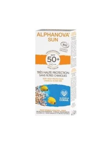 Alphanova Organic Sun Sensitive Crema Hipoalergénico Spf50+ 50G