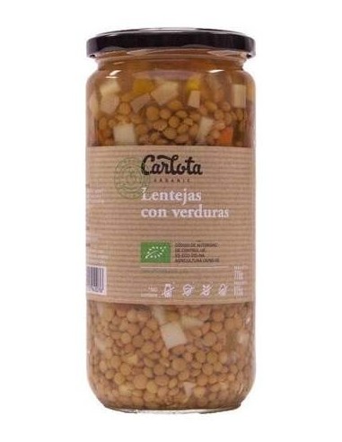 Carlota Organic Lentejas Verduras Bio 720G