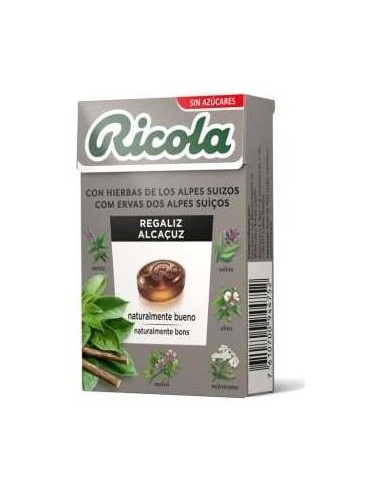 Ricola Regaliz Caramelos Sin Azúcar 50G