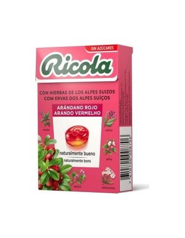 Ricola Arándano Caramelos Sin Azúcar 50G