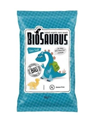 Biosaurus Snack Con Sal Marina Sin Gluten Bio 50G