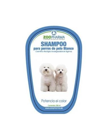 Champu Pelo Blanco Perros 250Ml.