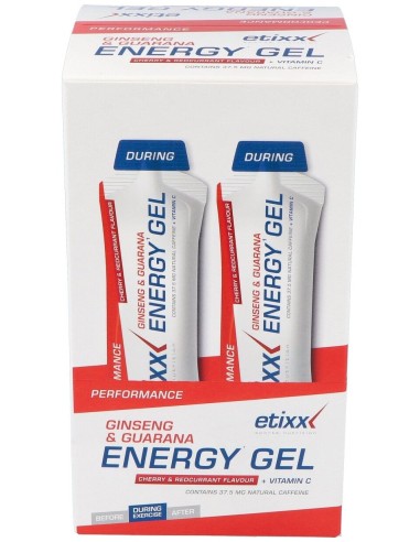 Etixx G&G Energy Gel Ginseng/Guarana 12Ud.