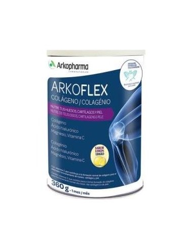 Arkoflex Colágeno + Ácido Hialurónico + Magnesio + Vitamina C Sabor Limón 360G