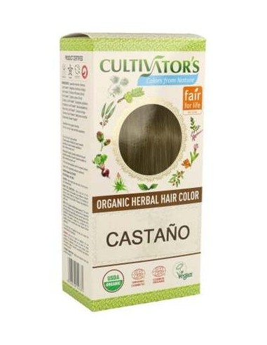 Castaño Tinte Organico 100Gr. Ecocert