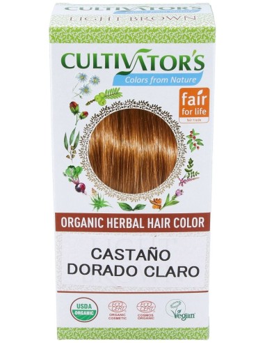 Castaño Dorado Claro Tinte Organico 100Gr. Ecocert