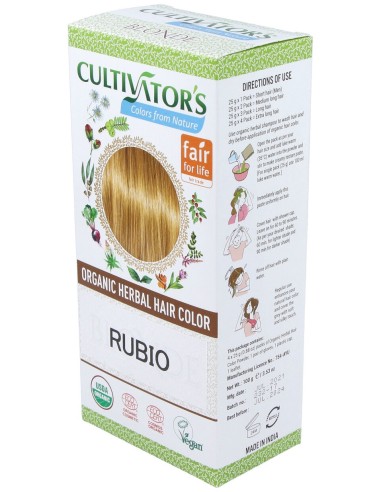 Rubio Tinte Organico 100Gr. Ecocert